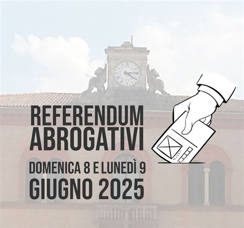 Referendum abrogativi dell' 8 e 9 giugno 2025 - manifestazione disponibilità